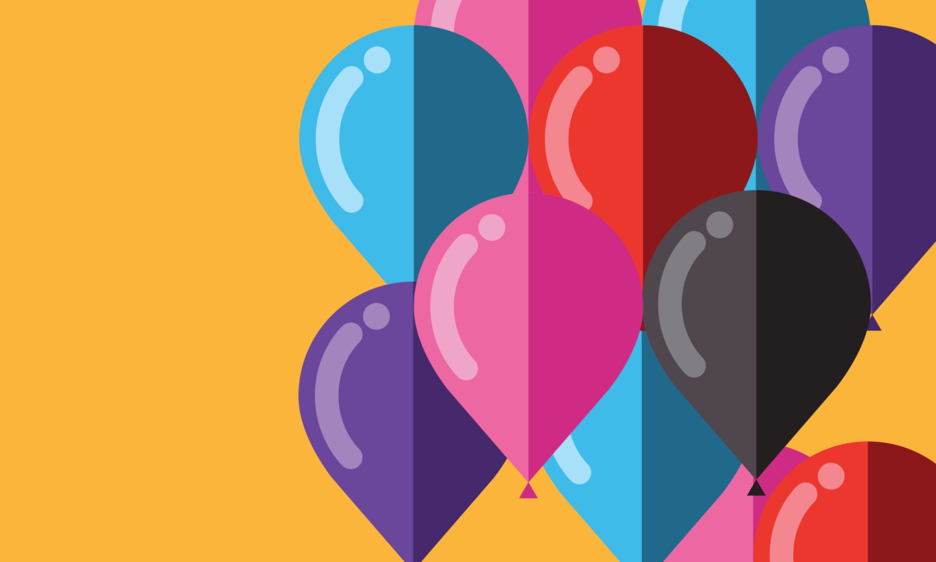 Illustrated balloons for A Guide to Making Things postcards and website.