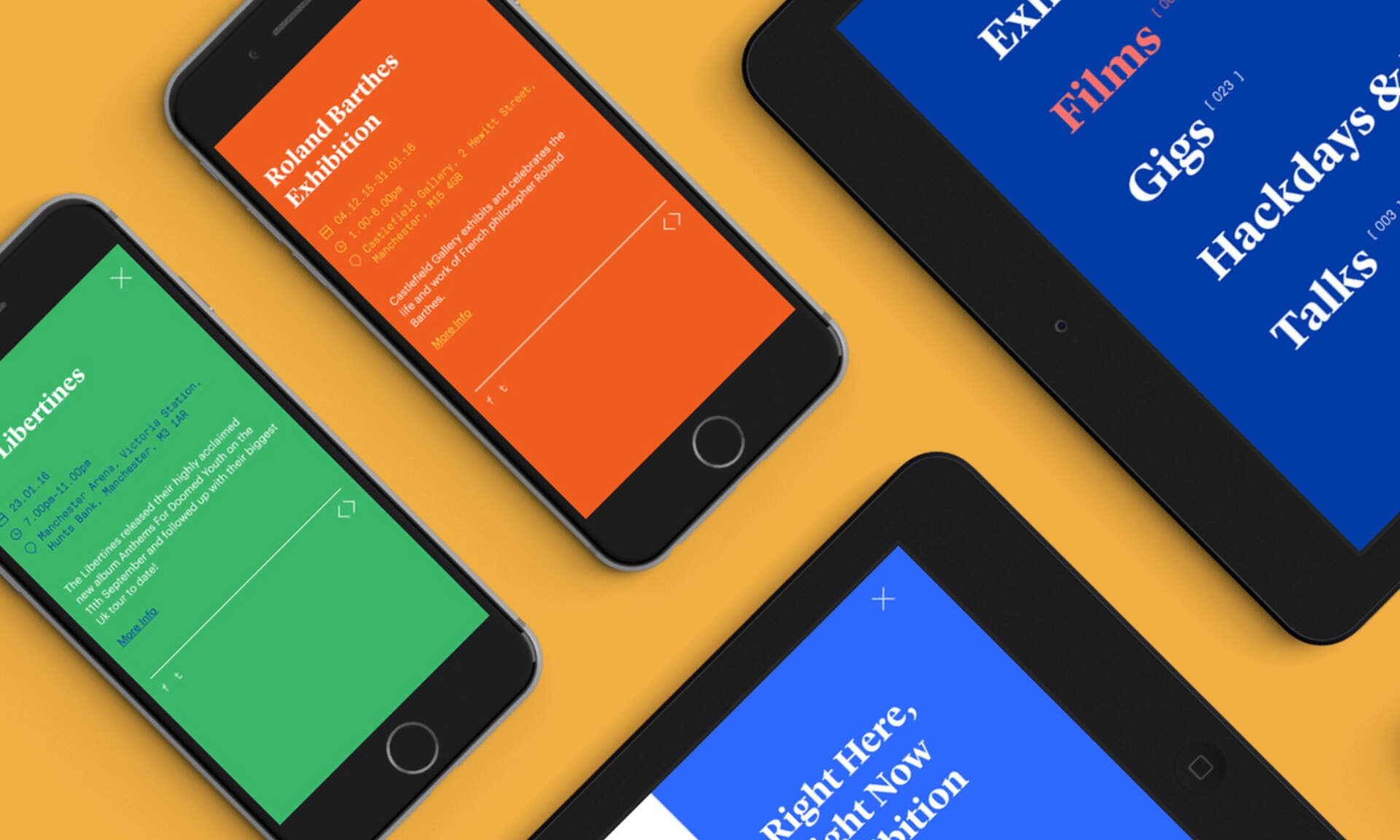 See+Do event pages on a variety of mobile devices.